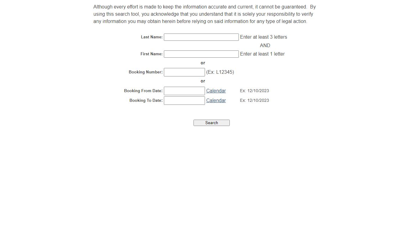 Lake County Sheriff - Inmate Search